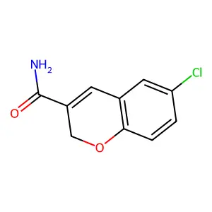 6-氯-2H-色烯-3-甲酰胺 structure
