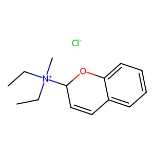 N,N-Diethyl-N-methyl-2H-1-benzopyran-2-aminium chloride structure