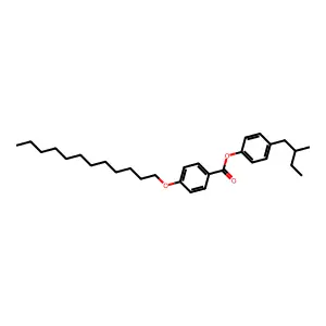 Methylbutylphenyl dodecyloxybenzoate, (2S)- structure