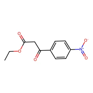 Benzenepropanoic acid, 4-nitro-beta-oxo-, ethyl ester structure
