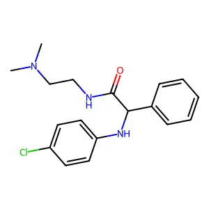 Acetamide, 2-(p-chloroanilino)-N-(2-(dimethylamino)ethyl)-2-phenyl- structure