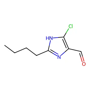 2-丁基-5-氯-1H-咪唑-4-甲醛 structure