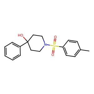 4-Phenyl-1-(p-tolylsulphonyl)piperidin-4-ol structure