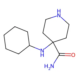 4-(Cyclohexylamino)piperidine-4-carboxamide structure