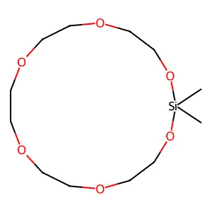 Dimethylsila-17-crown-6 structure