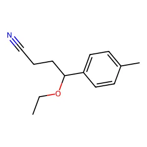 γ-乙氧基-4-甲基苯丁腈 structure