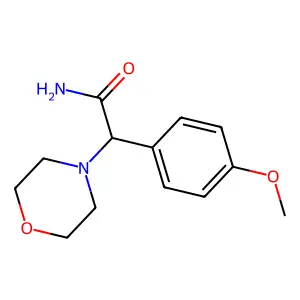 α-(4-甲氧基苯基)-4-吗啉乙酰胺 structure