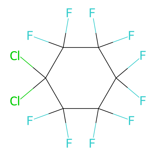1,1-Dichloroperfluorocyclohexane structure