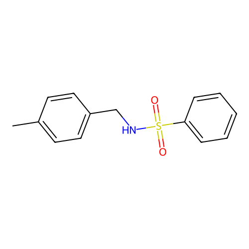 N-(4-methylbenzyl)benzenesulfonamide structure