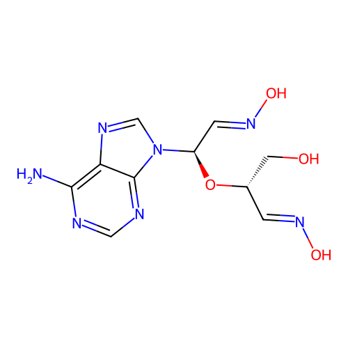 (2S,3Z)-2-[(1R,2Z)-1-(6-aminopurin-9-yl)-2-hydroxyiminoethox structure