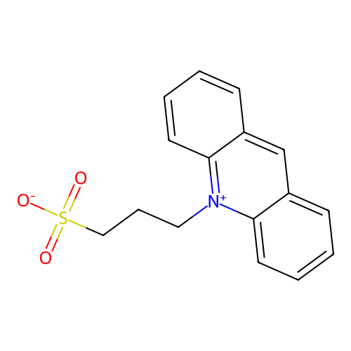 3-Acridin-10-ium-10-ylpropane-1-sulfonate structure