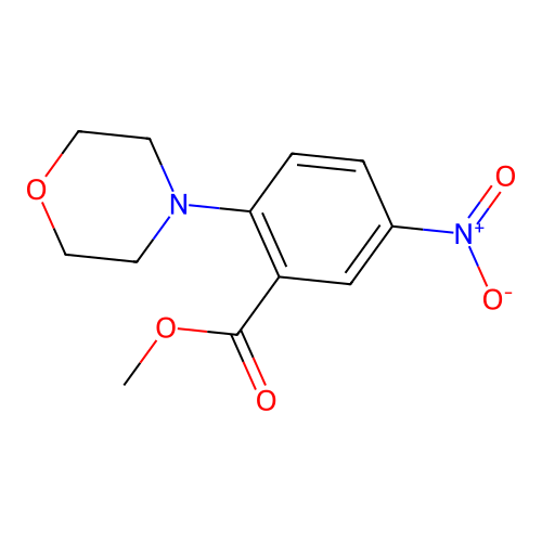 Methyl 2-morpholino-5-nitrobenzoate structure
