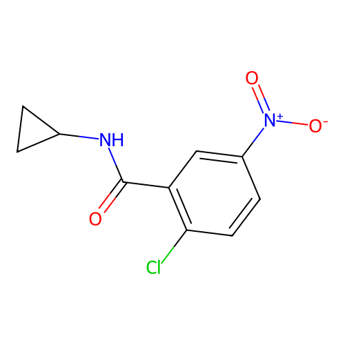 2-Chloro-N-cyclopropyl-5-nitrobenzamide structure