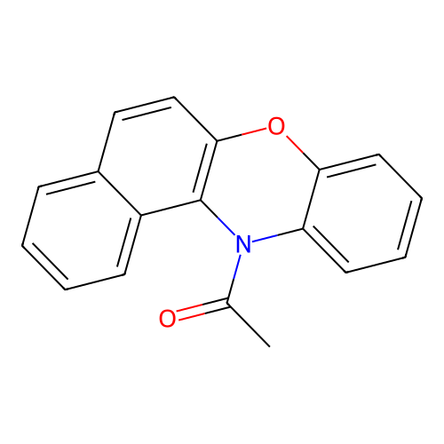 1-(12H-Benzo[a]phenoxazin-12-yl)ethan-1-one structure