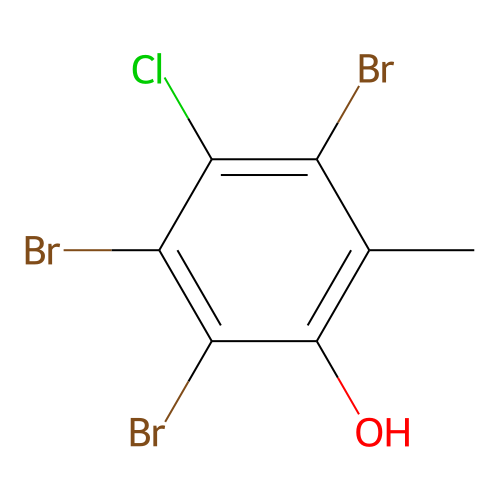 2,3,5-Tribromo-4-chloro-6-methylphenol structure