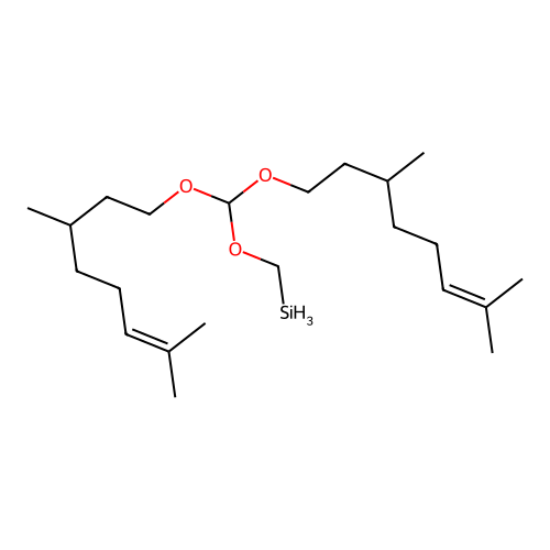 Bis(3,7-dimethyloct-6-enoxy)methoxymethylsilane structure