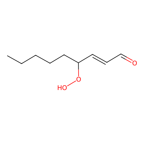 4-Hydroperoxy-2-nonenal structure