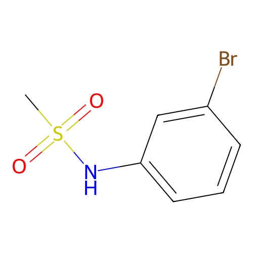 N-(3-bromophenyl)methanesulfonamide structure