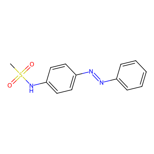 Methanesulfonamide, N-[4-(2-phenyldiazenyl)phenyl]- structure