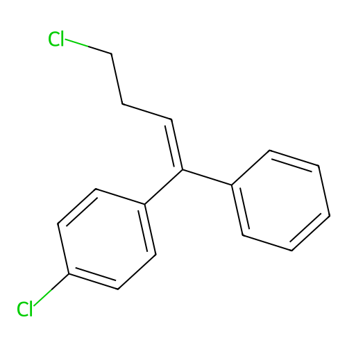 1-Chloro-4-(4-chloro-1-phenyl-1-buten-1-yl)benzene structure