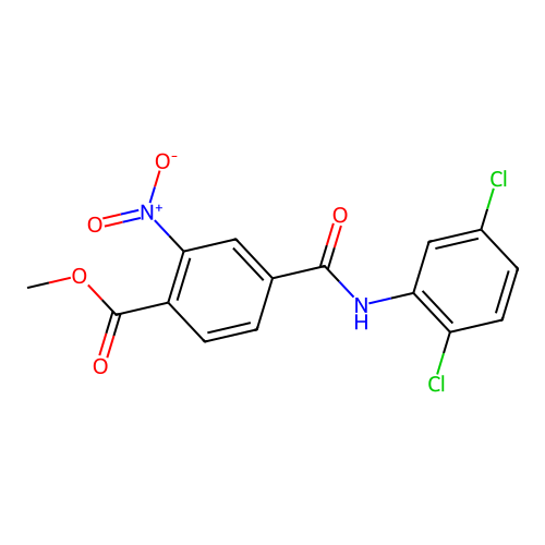 Methyl 4-[[(2,5-dichlorophenyl)amino]carbonyl]-2-nitrobenzoate structure