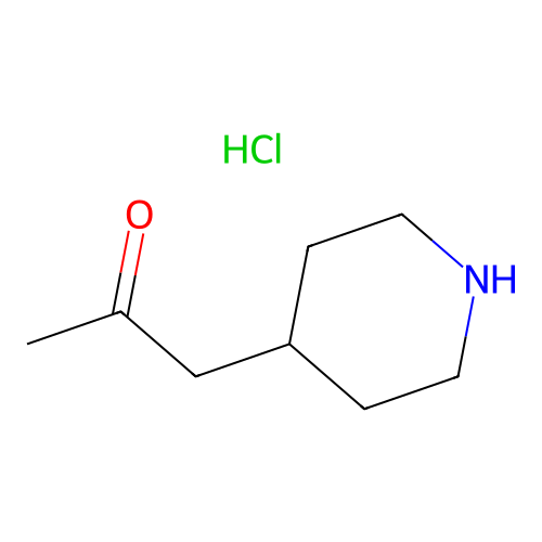 1-(4-Piperidyl)acetone hydrochloride structure