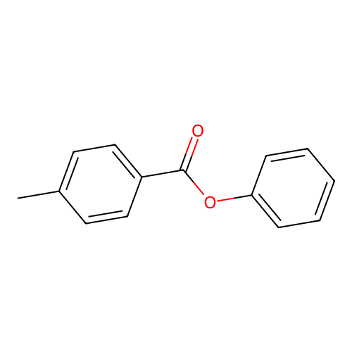 Phenyl 4-methylbenzoate structure