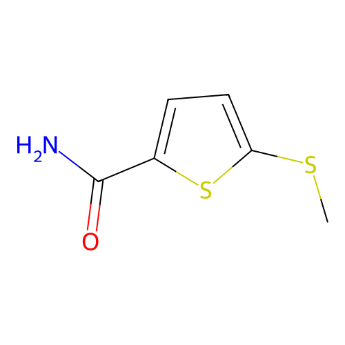 5-(Methylsulfanyl)thiophene-2-carboxamide structure