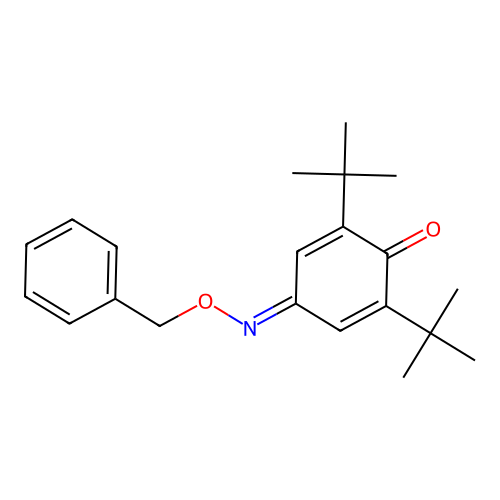 2,6-Ditert-butyl-4-phenylmethoxyiminocyclohexa-2,5-dien-1-one structure