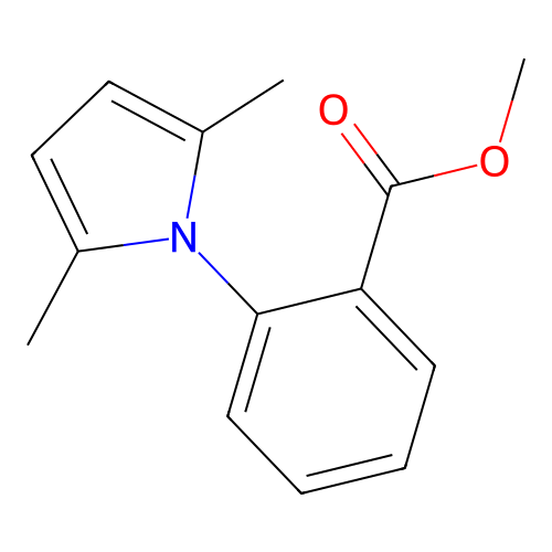 Methyl 2-(2,5-dimethyl-1H-pyrrol-1-yl)benzoate structure