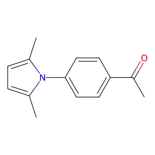 N-(4-Acetylphenyl)-2,5-dimethylpyrrole structure