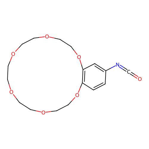 4'-Isocyanatobenzo-18-crown-6 structure