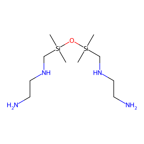 1,3-Bis(2-aminoethylaminomethyl)tetramethyldisiloxane structure