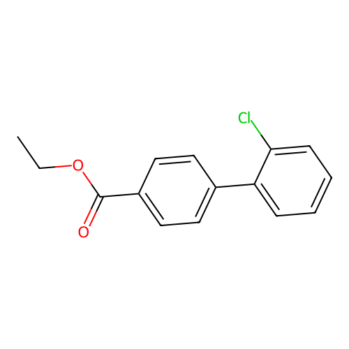 1,1'-Biphenyl-4-carboxylic acid, 2'-chloro-, ethyl ester structure