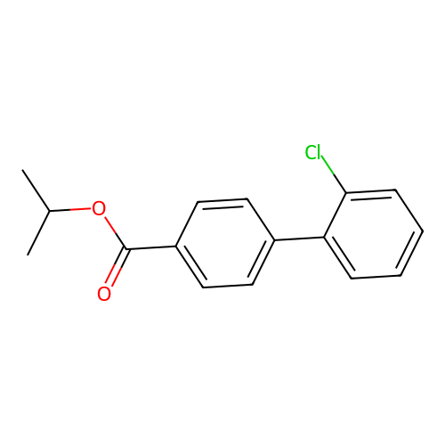 1,1'-Biphenyl-4-carboxylic acid, 2'-chloro-, 1-methylethyl ester structure