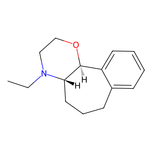 Benzo(6,7)cyclohept(1,2-b)(1,4)oxazine, 2,3,4,4a,5,6,7,11b-octahydro-4-ethyl-, (E)- structure