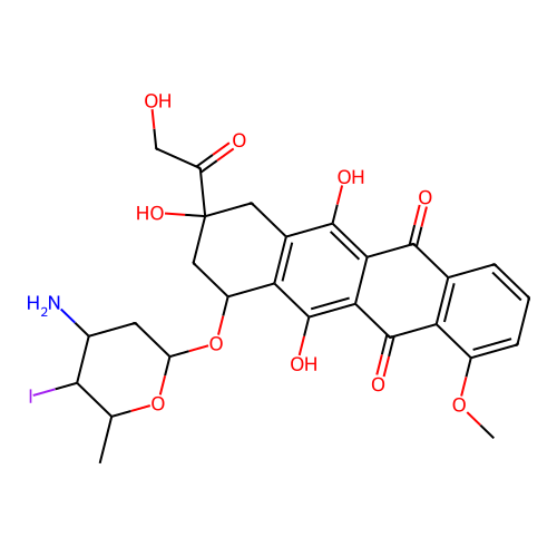 Iododoxorubicin structure