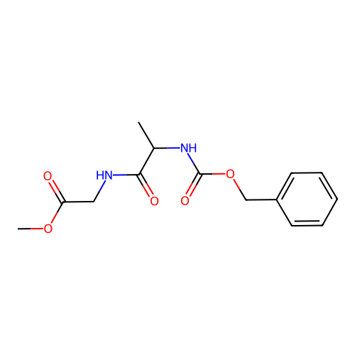 Methyl 2-[2-(phenylmethoxycarbonylamino)propanoylamino]acetate structure