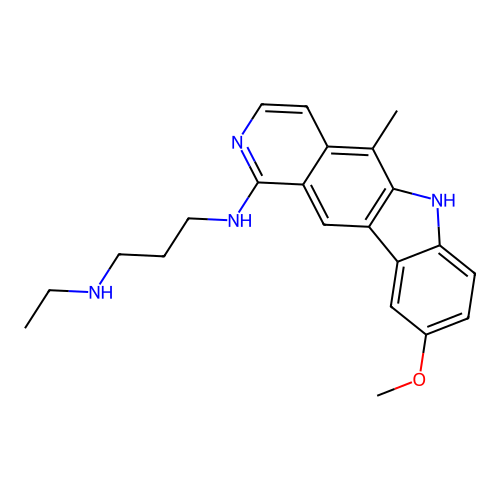 1,3-Propanediamine, N-ethyl-N'-(9-methoxy-5-methyl-6H-pyrido(4,3-b)carbazol-1-yl)- structure