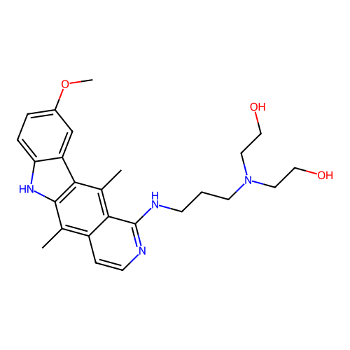 6H-Pyrido(4,3-b)carbazole, ethanol deriv. structure