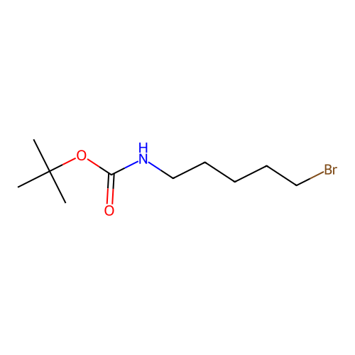 tert-butyl N-(5-bromopentyl)carbamate structure