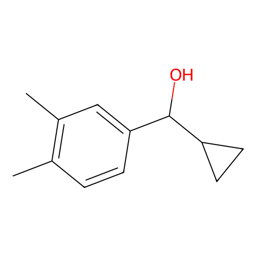 alpha-Cyclopropyl-3,4-dimethylbenzyl alcohol structure