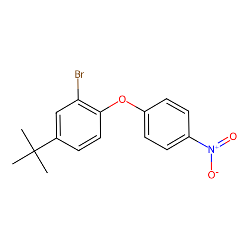 2-Bromo-4-tert-butyl-1-(4-nitrophenoxy)benzene structure