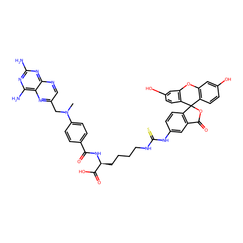 Fluoresceinated methotrexate structure