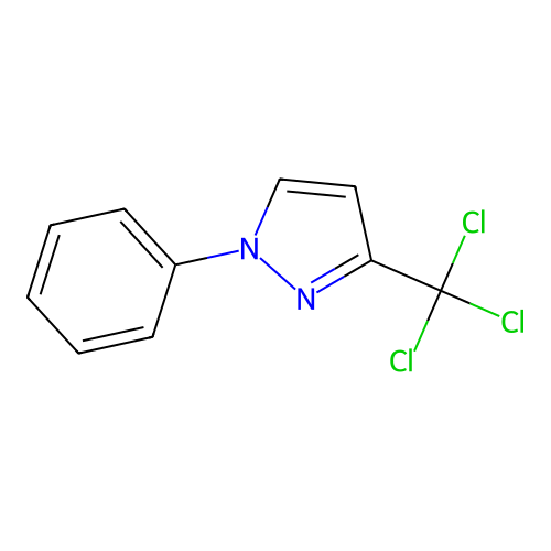 1-Phenyl-3-(trichloromethyl)pyrazole structure