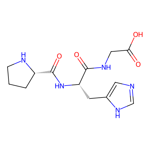 H-Pro-his-gly-OH structure