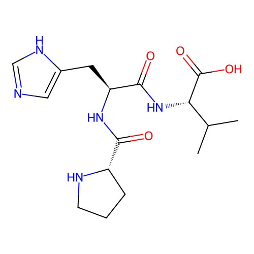 (2S)-2-[[(2S)-3-(1H-咪唑-5-基)-2-[[(2S)-吡咯烷-2-羰基]氨基]丙酰]氨基]-3-甲基丁酸 structure