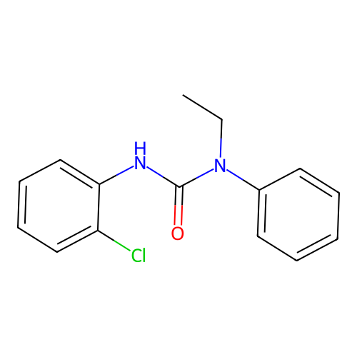 3-(2-Chlorophenyl)-1-ethyl-1-phenylurea structure