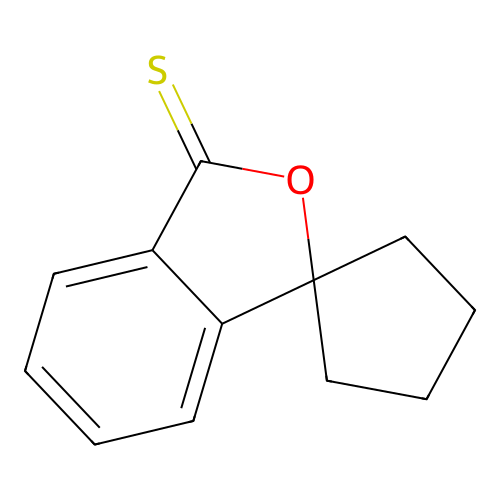 Spiro(cyclopentane-1,1'(3'H)-isobenzofuran)-3'-thione structure