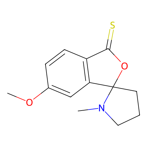 Spiro(benzo(c)thiophene-1(3H),2'-pyrrolidin)-3-one, 6-methoxy-1'-methyl- structure